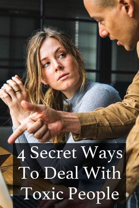 4 secret ways to deal with toxic people