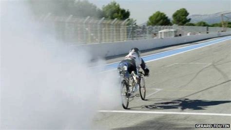 Rocket Bicycle Sets 207mph Speed Record Bbc News