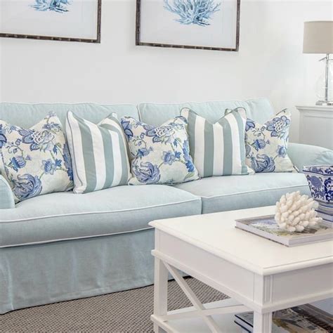 Our Boston Sofa Sits Fresh And Pretty With The Soft Oasis And Seafoam