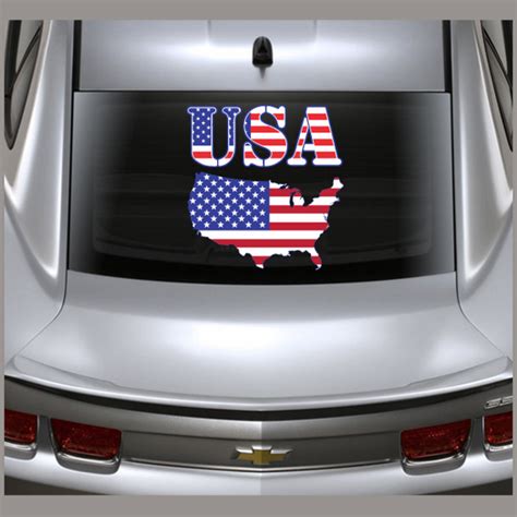 Usa United States American Flag Wall Decal Vinyl Decal Car Decal
