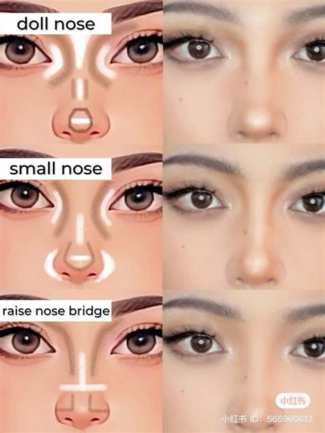 Korean Nose Contour Tutorial Douyin Nose Contour Ideas De Maquillaje