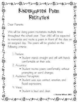 Suzy hazelwood/pexels there are some essential classic poems everyone should know. Monthly Poem Recitation for Kindergarten by Sparking a ...