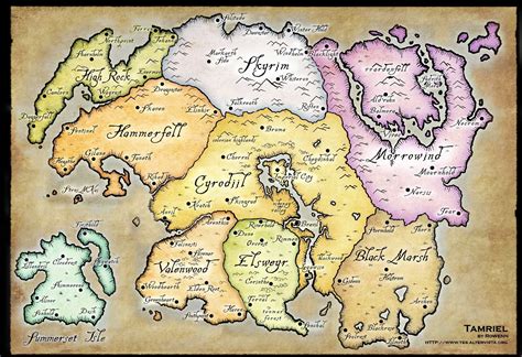 Tamriel Map Elder Scrolls Map Elder Scrolls Lore Elder Scrolls V Skyrim