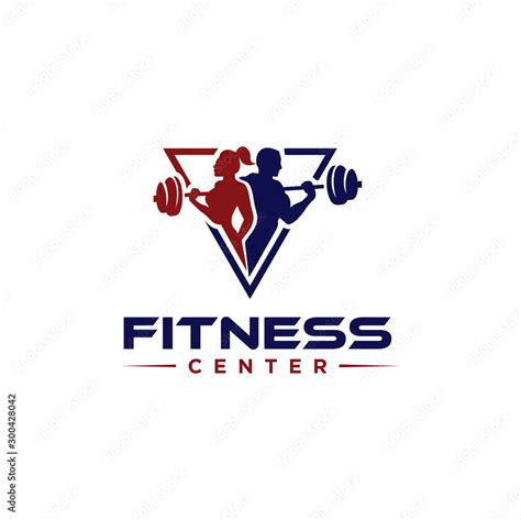 Fitness Center Logo Sport And Fitness Logo Design Gym Logo Icon