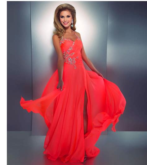 Prom Dress With Images Neon Prom Dresses Coral Prom Dress Prom Dresses Vintage