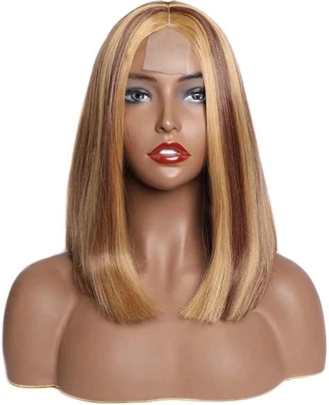 Tomyeus Wigs For Women Wig Synthetic Lace Closure Wig Straight Hair Wigs For Black