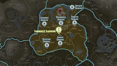 Shrine Map And Locations For Zelda Tears Of The Kingdom Primenewsprint