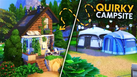 Quirky Campsite Sims 4 Speed Build Youtube