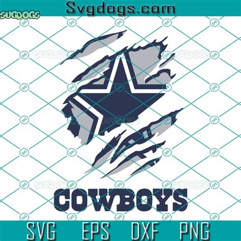 Dallas Cowboys Svg Torn Svg Nfl Svg Football Svg Dxf Eps Png