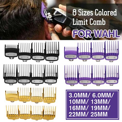 New 8pcs 3 25mm Hair Clipper Cutting Guide Comb Guards Tool Kit For