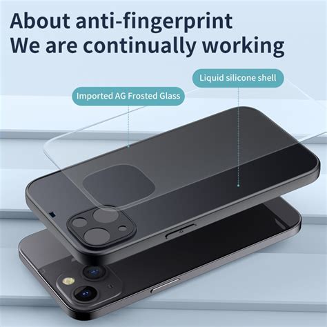 Sunsky สำหรับ Iphone 13 Pro Ag Matte Glass Liquid ซิลิโคนผิวรู้สึก