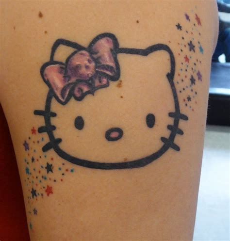 Cute Cat Tattoo Hello Kitty Tattoos Tattoos And Piercings Tatoos