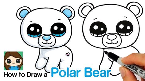 How To Draw A Cute Polar Bear Step By Step