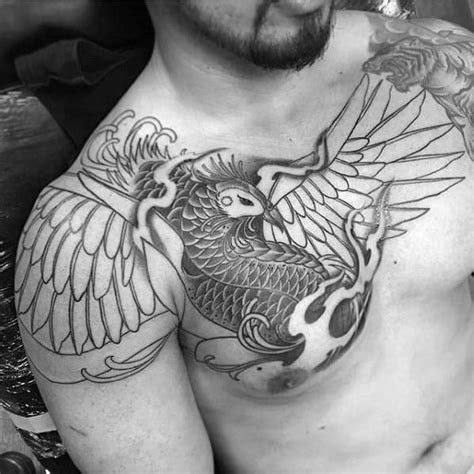 50 Japanese Phoenix Tattoo Designs For Men Mythical Ink