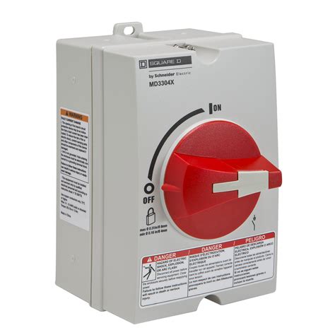 The breaker is rated for maximum current, measured in amps. Square D MD3304X 30 Amp 600 VAC 3-Pole Non-Metallic Motor ...