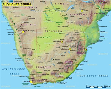 Landkarten Südafrika