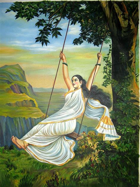 Buy Raja Ravi Varma Reproductional Painting A Beautiful Painting By