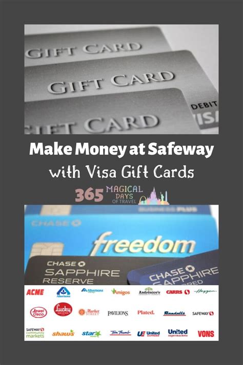 Maybe you would like to learn more about one of these? Make Money at Safeway with Visa Gift Cards | Gift card, How to get money