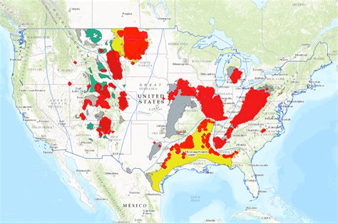 Oil Fields Map In Usa