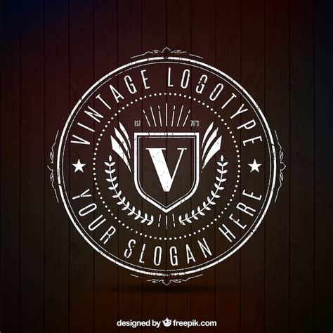 Vintage Circular Logotype Vector Free Download