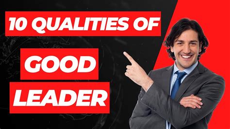 10 qualities of a good leader youtube