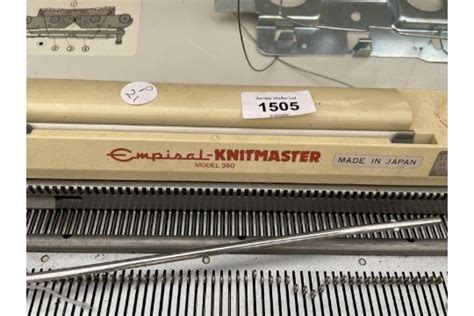 an empiral knitmaster model 360 knitting machine