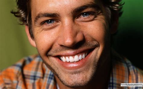 Famous Actor from the movie Furious Paul Walker is smiling ...