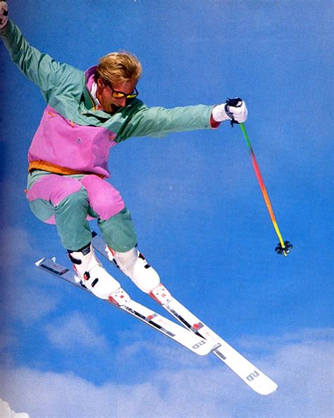 80s Ski Fashion Neontalk