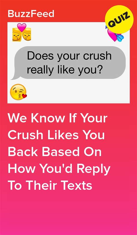 We Know If Your Crush Likes You Back Based On How Youd Reply To Their