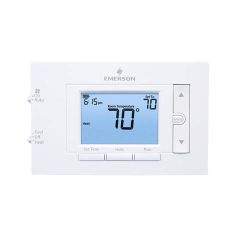 Emerson Series Day Programmable Single Stage H C Thermostat F C PR The Home Depot
