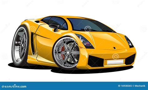 Vector Cartoon Car Lamborgini Editorial Image Illustration Of Luxury