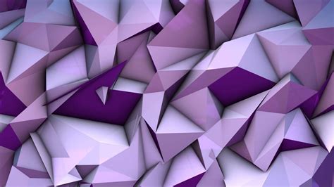 Cool 3d Purple Geometric Shapes Background Hd Cool 3d Background