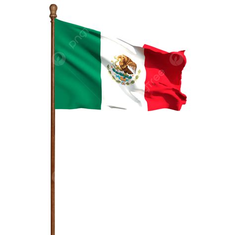 Bandiera Del Messico Con Palo Bandiera Del Messico Con Palo Png