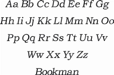 Bookman Font Text Gallery Jan De Luz Linens