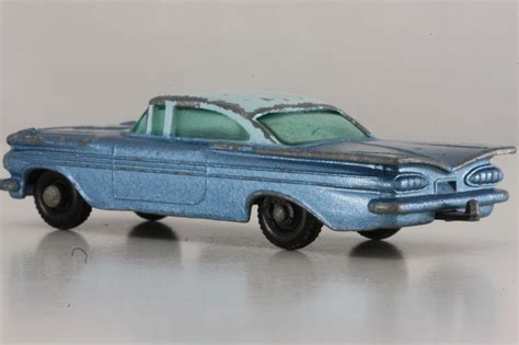 Matchboxlesney 57b Chevrolet Impala Pale Blue Over Blue Metallic
