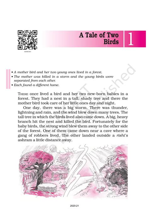 A Tale Of Two Birds Ncert Book Of Class 6 English A Pact With The Sun