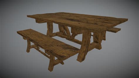 Medieval Table 3d Model By Coolda 66c1dc0 Sketchfab