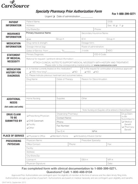 Caresource Prior Authorization Form Fill Out And Sign Online Dochub