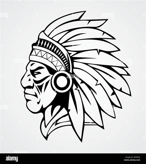 Indian Head Mascot Stock Vector Image And Art Alamy