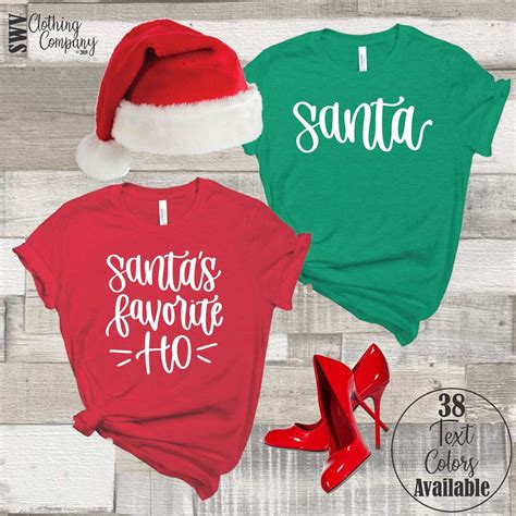 Santa Shirt Santas Favorite Ho Shirt Christmas Shirt Etsy