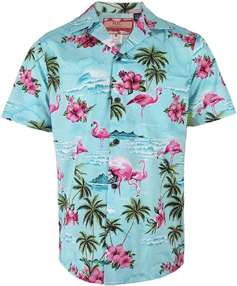 Robert J Clancey Herren Flamingo Hawaiihemd Amazon De Bekleidung