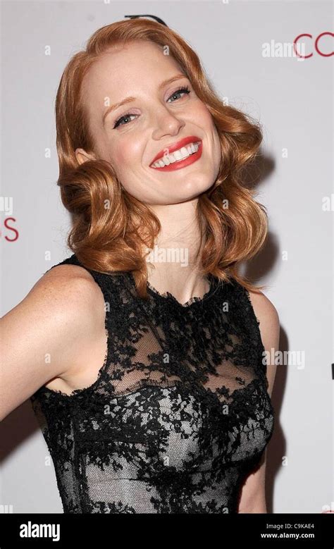 Jessica Chastain At Arrivals For Coriolanus Premiere The Paris Theatre New York Ny January 17