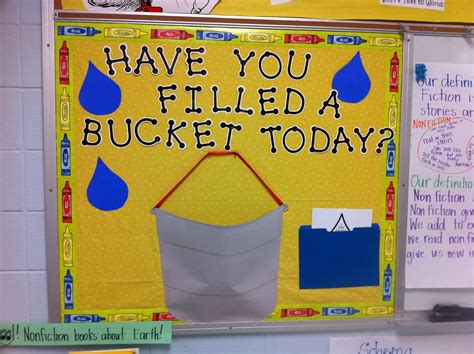 Filling Up Buckets Bucket Filler Back To School Bulletin Boards