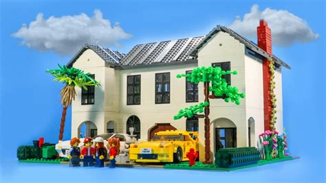 Huge Lego Beverly Hills Mansion Moc Youtube