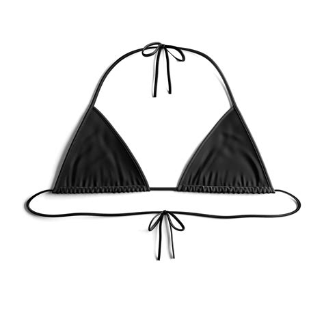 String Bikini Top Stealth Black
