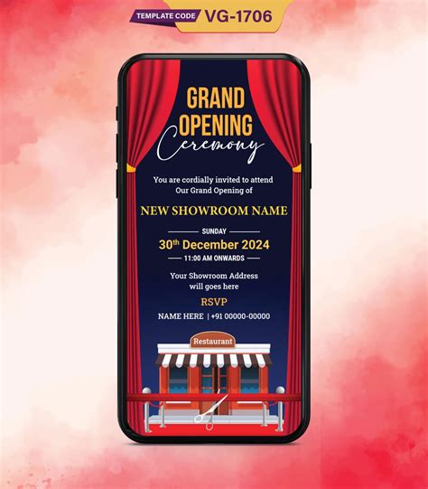 Showroom Grand Opening Invitation Card Best Grand Opening ECard