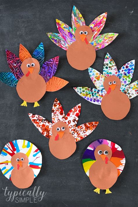 5 Turkey Crafts For Kids Typically Simple