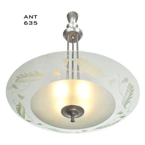 Free delivery and returns on ebay plus items for plus members. MidCentury Modern Vintage Chandelier Lens Bowl Ceiling ...