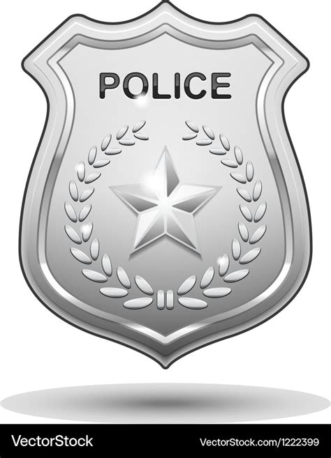 Police Badge Royalty Free Vector Image Vectorstock