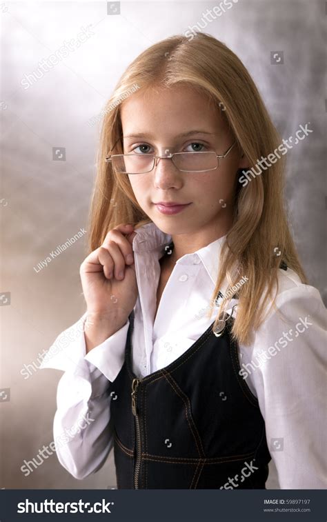 Teen Girl In School Uniform Stock Photo 59897197